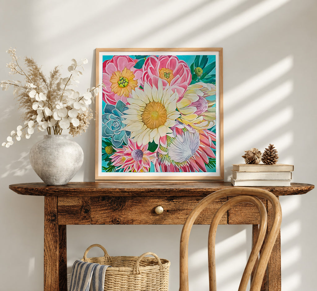 Sunshine Blooms Paper Print