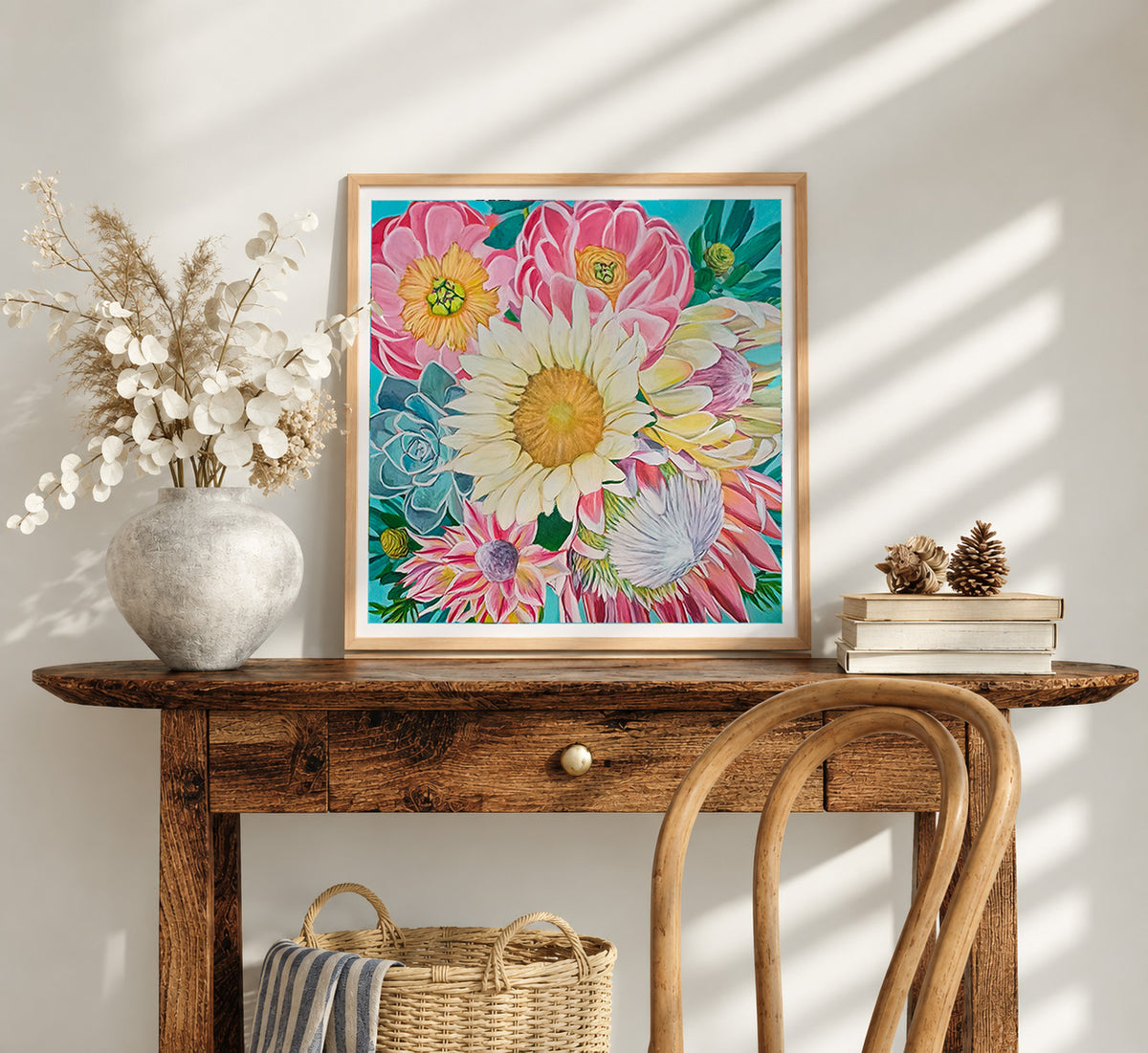 Sunshine Blooms Paper Print